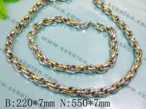 Fashion ss Jewelry Set - KS5681-H