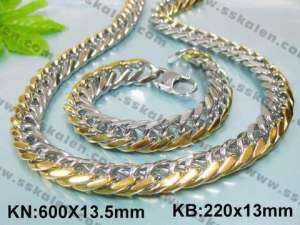 Fashion ss Jewelry Set - KS7850-T