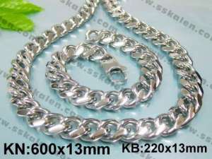 Fashion ss Jewelry Set - KS7852-T