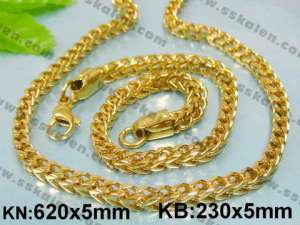 Fashion ss Jewelry Set - KS7854-T