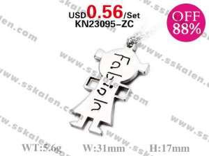 Loss Promotion Stainless Steel Necklaces Weekly Special - KN23095-ZC