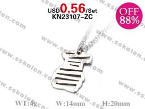 Loss Promotion Stainless Steel Necklaces Weekly Special - KN23107-ZC