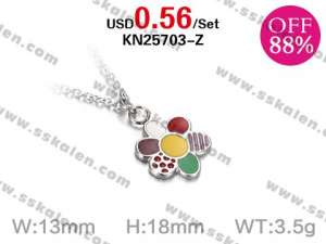 Loss Promotion Stainless Steel Necklaces Weekly Special - KN25703-Z