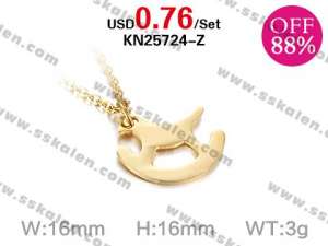 Loss Promotion Stainless Steel Necklaces Weekly Special - KN25724-Z