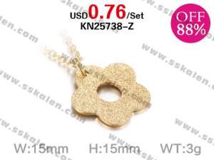 Loss Promotion Stainless Steel Necklaces Weekly Special - KN25738-Z