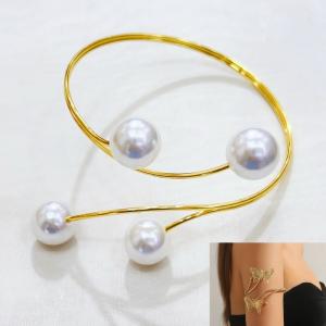 Stainless steel Arm Bangle - KAB002-BI