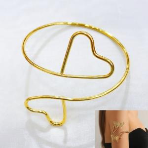 Stainless steel Arm Bangle - KAB004-BI