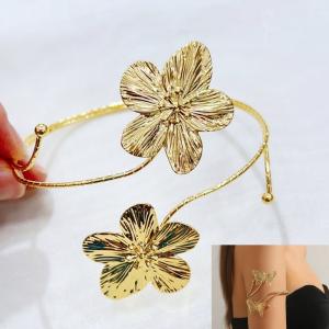 Stainless steel Arm Bangle - KAB005-BI