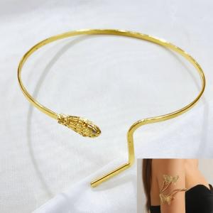 Stainless steel Arm Bangle - KAB010-BI