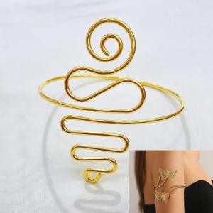 Stainless steel Arm Bangle - KAB016-BI