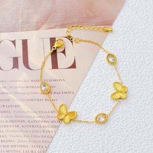 Stainless Steel Gold-plating Bracelet - KB020204-SXSJ