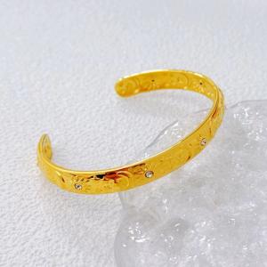 Stainless Steel Gold-plating Bangle - KB020212-SXSJ