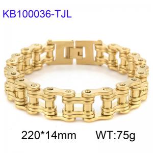 Stainless Steel Bicycle Bracelet - KB100036-TJL