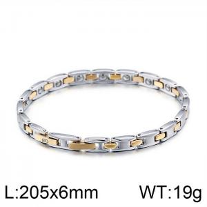 Stainless Steel Gold-plating Bracelet - KB100091-K