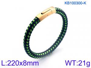 Leather Bracelet - KB100300-K