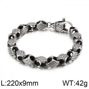 Stainless Steel Bracelet(Men) - KB101002-BD