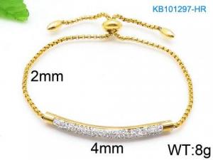 Stainless Steel Stone Bracelet - KB101297-HR