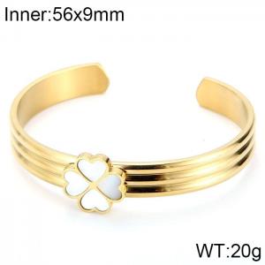 Stainless Steel Gold-plating Bangle - KB103116-K