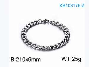 Stainless Steel Bracelet(Men) - KB103176-Z