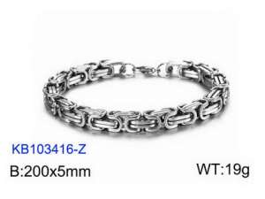 Stainless Steel Bracelet(Men) - KB103416-Z
