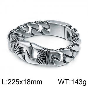 Stainless Steel Bracelet(Men) - KB104117-BD