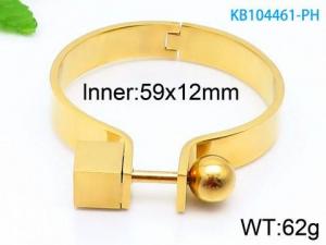 Stainless Steel Gold-plating Bangle - KB104461-PH