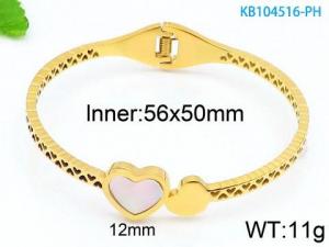 Stainless Steel Gold-plating Bangle - KB104516-PH