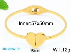 Stainless Steel Gold-plating Bangle - KB104602-PH