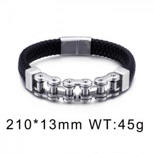 Stainless Steel Bicycle steel color Bracelet - KB104631-K