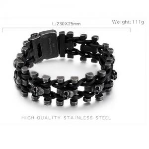 Stainless Skull Bracelet - KB104634-BD