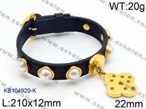 Leather Bracelet - KB104920-K