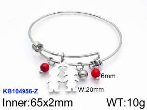 Stainless Steel Bangle - KB104956-Z