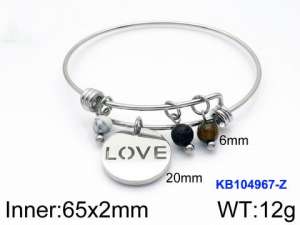 Stainless Steel Bangle - KB104967-Z