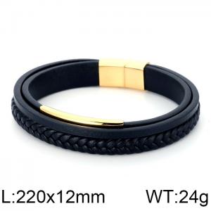 Leather Bracelet - KB105144-K