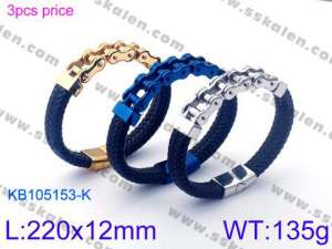 Stainless Steel Bicycle Bracelet - KB105153-K