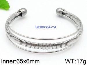 Stainless Steel Bangle - KB106354-YA