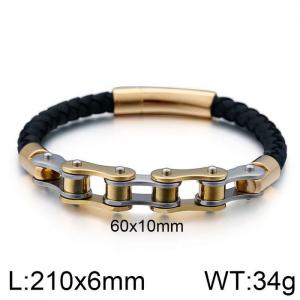 Stainless Steel Bicycle Bracelet - KB106591-K