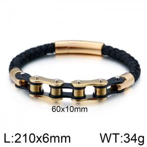 Stainless Steel Bicycle Bracelet - KB106593-K