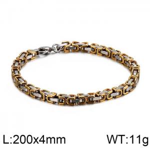 Stainless Steel Gold-plating Bracelet - KB106714-Z