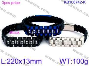 Leather Bracelet - KB106742-K