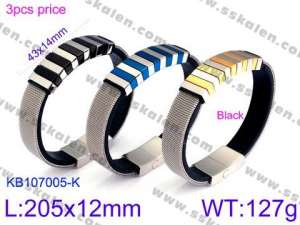 Stainless Steel Gold-plating Bracelet - KB107005-K