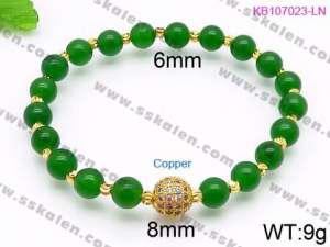 Stainless Steel with Copper Bracelet - KB107023-LN