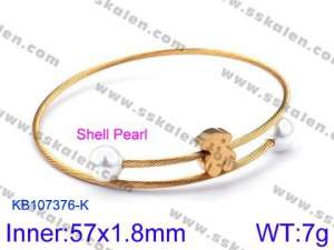 Stainless Steel Wire Bangle - KB107376-K