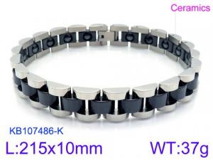 Stainless steel with Ceramic Bracelet - KB107486-K