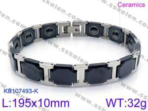 Stainless steel with Ceramic Bracelet - KB107493-K