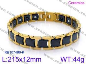 Stainless steel with Ceramic Bracelet - KB107496-K