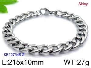 Stainless Steel Bracelet(Men) - KB107546-Z
