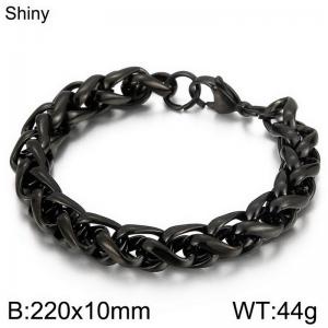 Stainless Steel Black-plating Bracelet - KB107547-Z