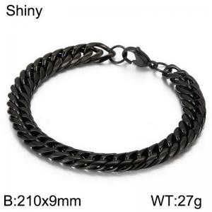 Stainless Steel Black-plating Bracelet - KB107556-Z