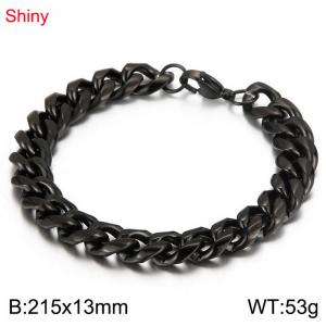 Stainless Steel Black-plating Bracelet - KB107559-Z